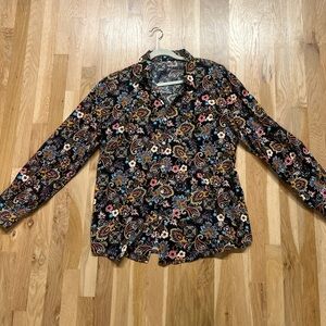 Floral Paisley Button-Up Shirt